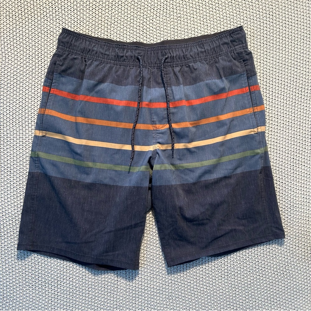 Y2K Hang Ten Charcoal Gray Board Shorts